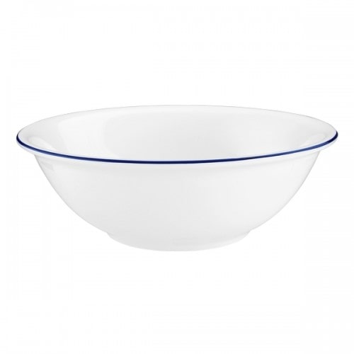 2x Seltmann Schüssel rund 20 cm, Form: Compact, Dekor: 10795 Blaurand