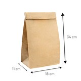 thumbnail of Firplast Sac SOS kraft brun 60g/m² 180mm x 110mm x 340mm (x500)