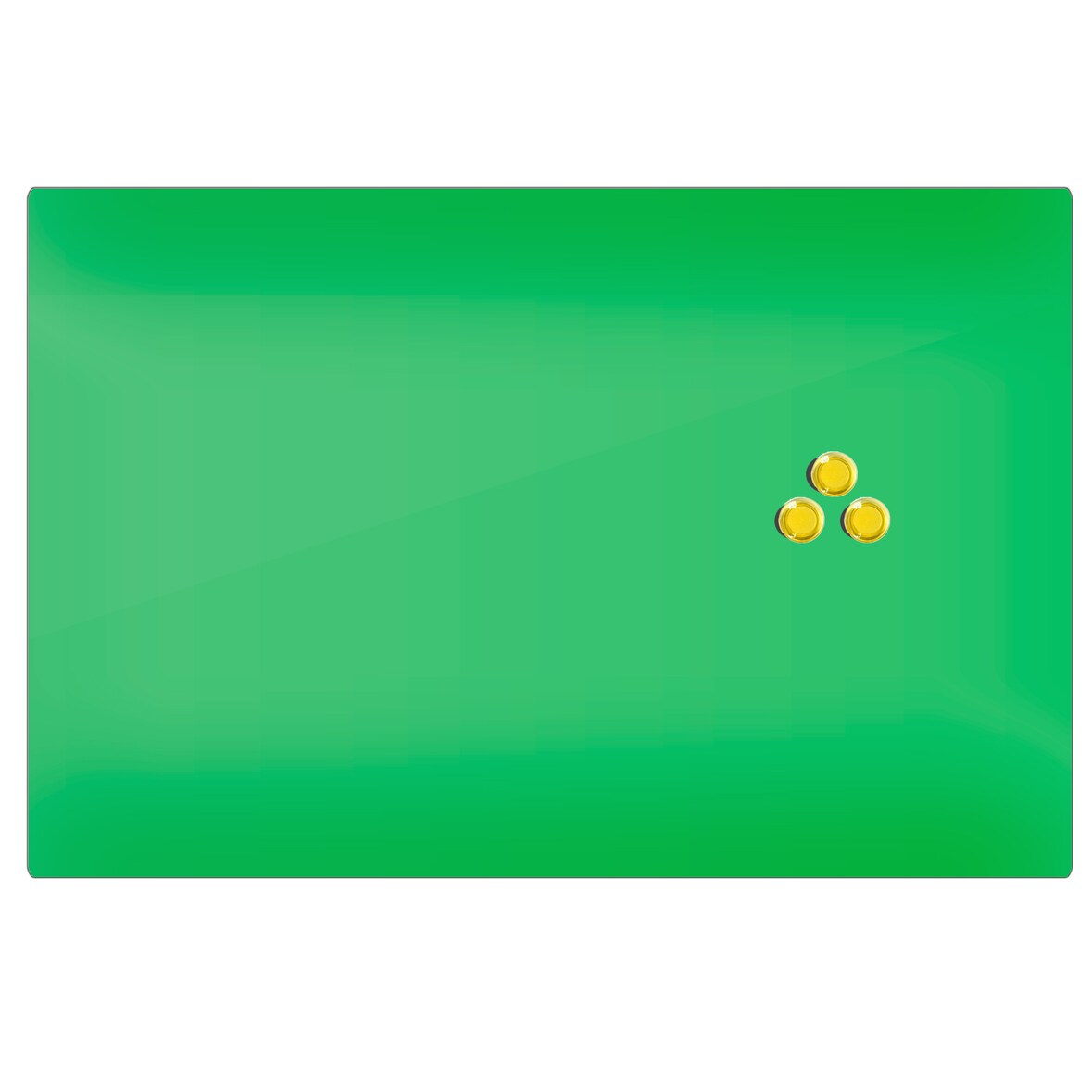 Memoboard Glas Magnettafel Glasboard (607412 Glastafel 60x40x0,4cm, grün)