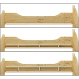 thumbnail of Seniorenbett extra hoch 100x200 Massivholz Kiefer Holzbett Einzelbett Gästebett 60.40-10 oR