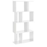 thumbnail of Helloshop26 - Libreria per soggiorno mobile contenitore ripiani in MDF rivestito in melaminico 130 cm bianco 03_0001073