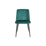 thumbnail of METRO PROFESSIONAL Silla de restaurante tapizada Belora, set de 2, acero/poliéster, verde/negro