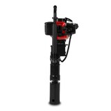 thumbnail of EBERTH Benzin-Pfahlramme, 1,2PS, 900W, 32ccm, für Pfähle bis 70mm, inkl. 2 Adapter, Stoßdämpfer & Werkzeugset