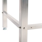 thumbnail of Romux® Edelstahltisch für Gastronomie zur Wandmontage ohne Regal 2000x800x850 mm Zerlegbar | Arbeitstisch aus Edelstahl Korrosionsbeständig