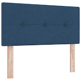thumbnail of vidaXL Boxspringbett mit Kissen mit Kopfteil Blau 100 x 200 cm Stoff