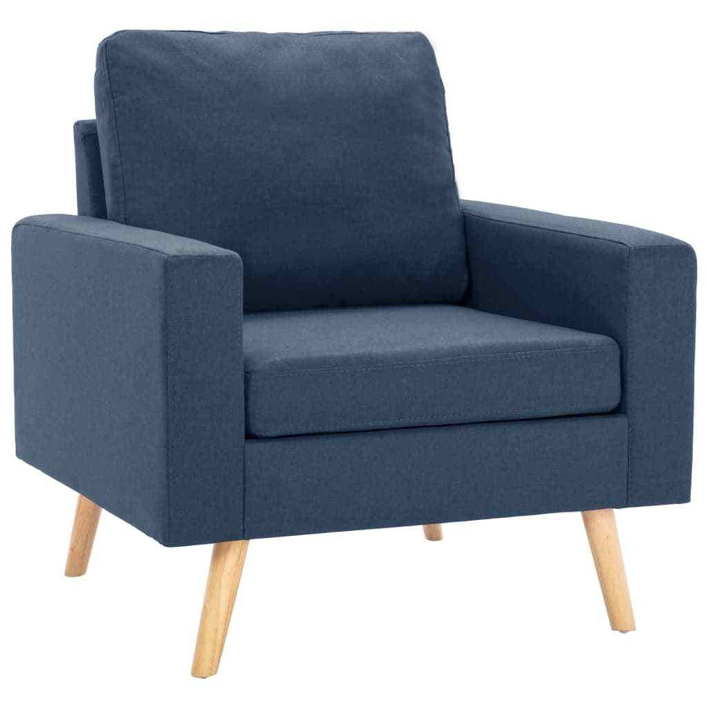 vidaXL Sessel Blau Stoff