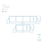 thumbnail of Steel Pro™ Frame Pool-Set, eckig, mit Filterpumpe 400 x 211 x 81 cm