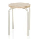 thumbnail of Taburete / taburete ALRANDA metal / MDF blanco / roble hjh LIVING