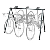 thumbnail of Support de selle de vélo HWC-K39, support de vélo étrier de suspension, métal revêtu par poudre 114x170x114cm extensible ~ noir