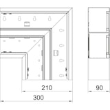 thumbnail of OBO Bettermann Flachwinkel GS-DFF90210RW 6278530