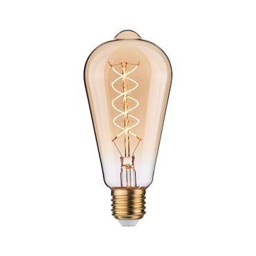 Paulmann Rustic Shine Standard 230 V Ampoules LED E27 Filament en forme de S  300lm 4,2W 1800K gradable Doré 29242