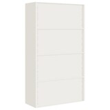 thumbnail of Décoshop26 - Büroschrank mit Schubladen 4 Einlegeböden 105 x 40 x 180 cm weißer Stahl DEC024519