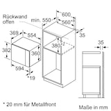 thumbnail of Bosch microondas BEL554MB0 25lt negro integrable