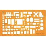 thumbnail of Möblierungsschablone 1:100 gelb Packung mit 10 Stück