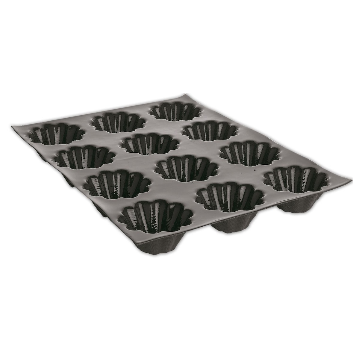Flexipan Moule silicone 24 brioches cannelées 8.1 cm Flexipan® Matfer - 336016