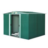 thumbnail of Outsunny cobertizo de jardín 258x206x178 cm 5,3m² caseta metálica con puertas correderas y ventilaciones para almacenamiento de herramientas