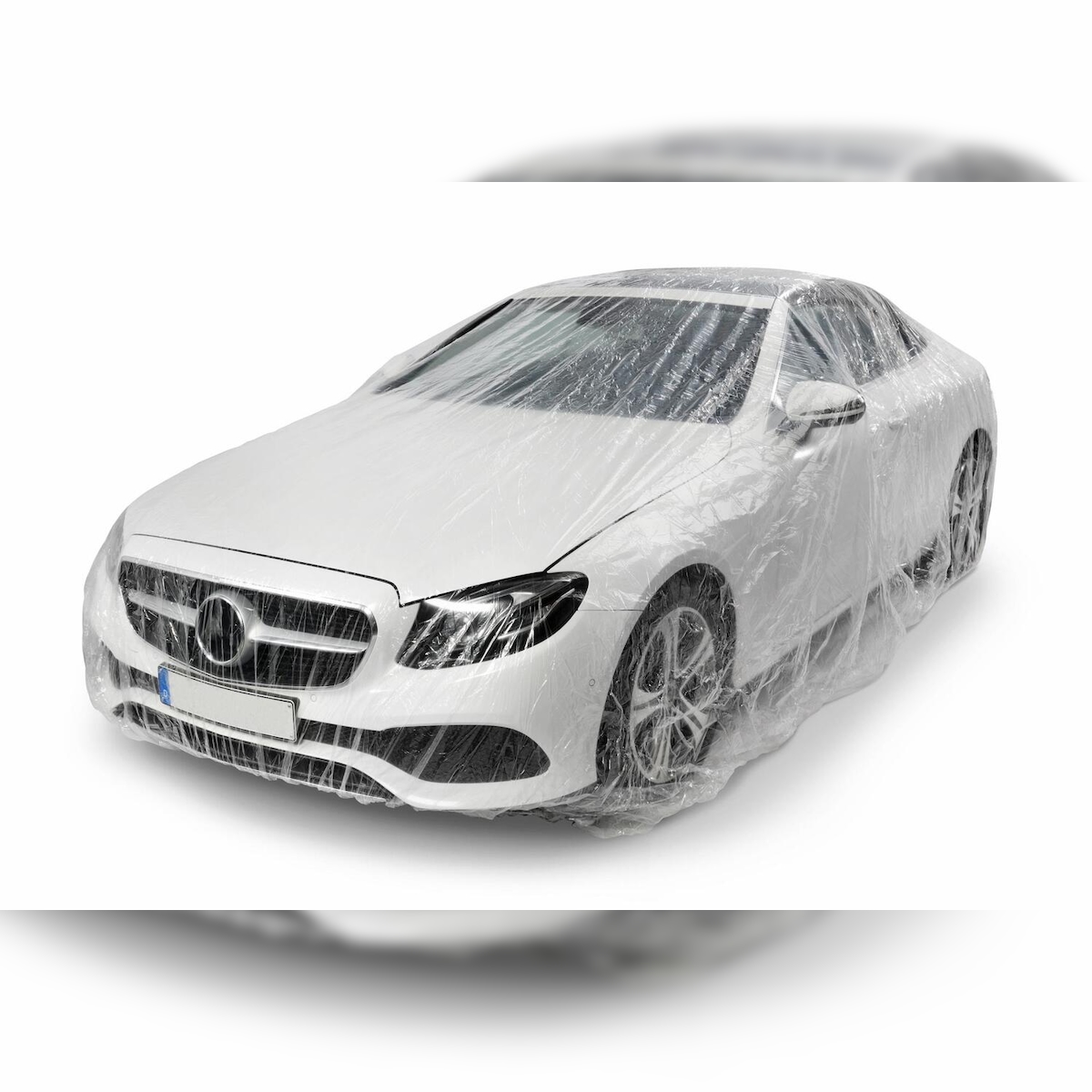VEPATIM Autoabdeckhaube Autoplane PE transparent 430×630cm in Werkstattqualität