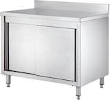 thumbnail of vaiotec werktafel met kast / 2 schuifdeuren & opstaande rand, 1200 x 600 mm