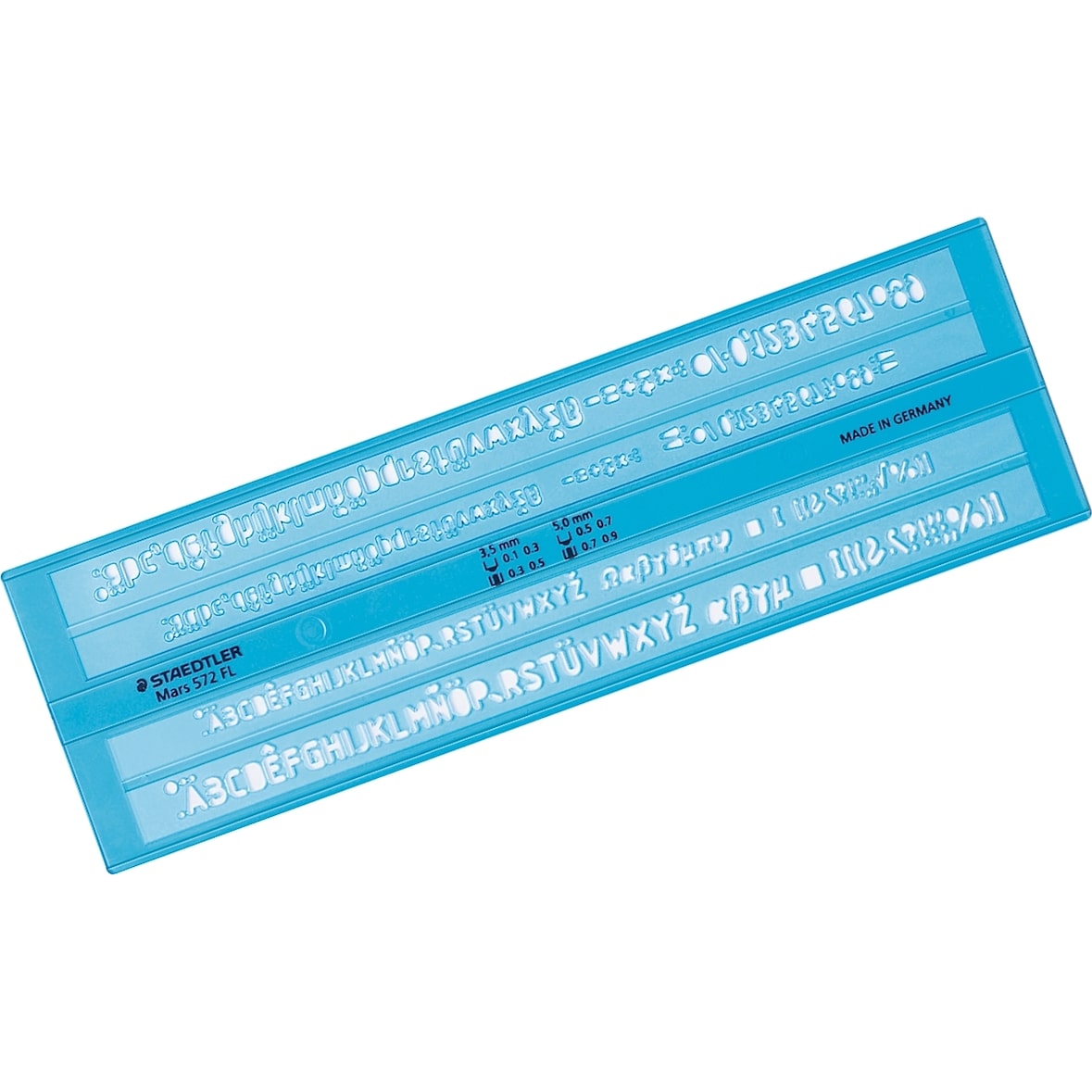 Schriftschablone 3,5mm + 5mm Packung mit 10 Stück