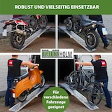 thumbnail of TRUTZHOLM 1x Auffahrrampe klappbar 228 cm Traglast 340 kg Alu grau gelocht Rampen Motorradrampe
