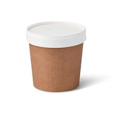 thumbnail of greenbox - Suppenbecher aus Karton 650 ml, Ø 114 mm, braun, Icons, 250 St.