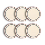 thumbnail of Novastyl - Lot 6 assiettes plates amatxi 25cm en faience blanc