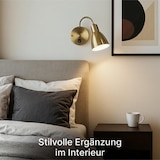 thumbnail of Wandleuchte innen – LED Leselampe mit Bronzekörper und Kabel – Wandlampe für Home und Büro – Wall Sconce