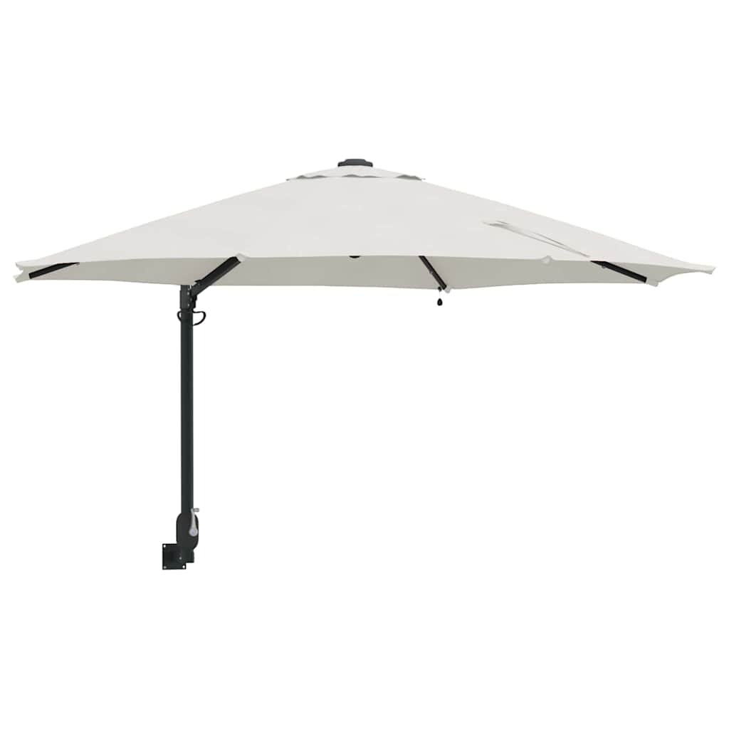 Helloshop26 - Moderner neigbarer Gartenschirm 248 x 248 x 148 cm funktional gemütliche Atmosphäre sandfarbenes Polyester