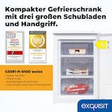 thumbnail of Exquisit Gefrierschrank GS581-H-010D weiss | 85 l Nutzinhalt | Temperaturregelung | Gefrierschubladen | 4*-Gefrieren | Türanschlag wechselbar