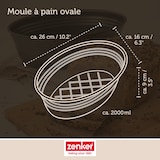 thumbnail of Moule à pain ovale 26 x 16 cm Zenker Black Metallic