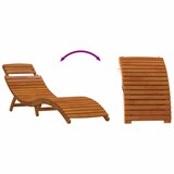 thumbnail of vidaXL Sonnenliege mit Kissen 2 pcs Beige Massivholz Akazie