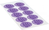 thumbnail of Dreifke® Prüfplakette kalibriert 28-33, violett, Dokumentenfolie, selbstkl., Ø 40mm, 10 Stk.