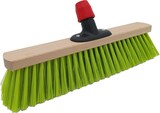 thumbnail of Saalbesen, PET Kunstfaser, Neongrün, 400 mm, Universalstielhalter mit Überwurfmutter Ø 24 mm, mit 1400 mm Holzstiel Ø 24 mm