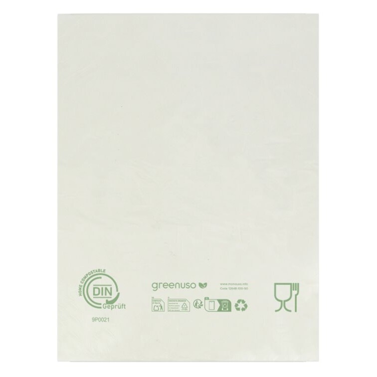MONOUSO - Flachbeutel Markt Home Compost “Classic” 30x40cm 12µm (3000 Stück)