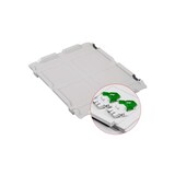 thumbnail of PROREGAL 5x Eurobox NextGen Color mit Scharnierdeckel & Verschlüssen | HxBxT 22x40x60cm | 65 Liter | Griffe grün geschlossen | Verstärkter Boden