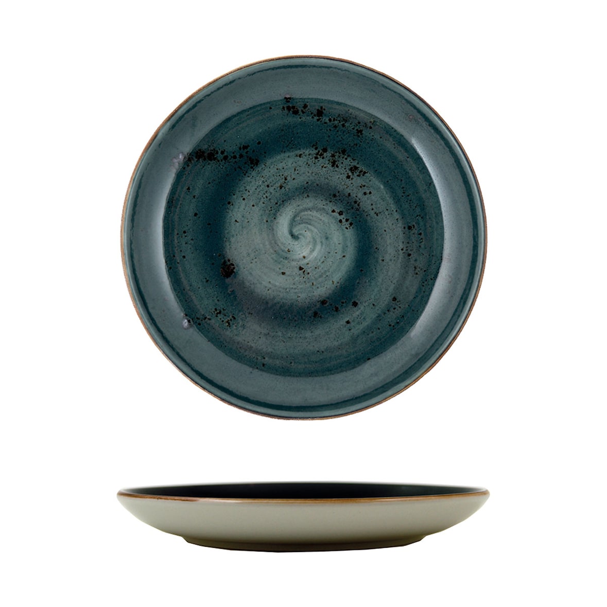 12 Platos 20,5cm Azul