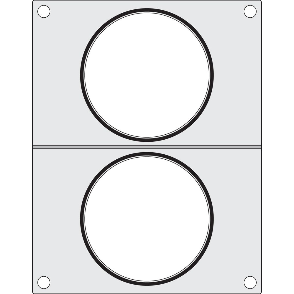 Matrijs voor sealmachine, HENDI, twee ronde containers (ø115 mm)