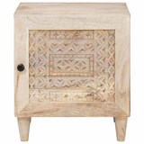 thumbnail of vidaXL Nachttisch Beige 40 x 33 x 46 cm massives Mangoholz