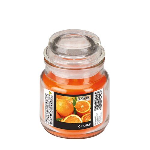 PAPSTAR, Snoeppot met waxvulling "Flavour by GALA" Ø 63 mm · 85 mm oranje - Sinaasappel