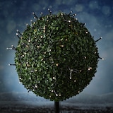 thumbnail of LED Solar Lichterkette warmweiß 16m 8 Modi USB Garten Outdoor Außen