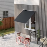 thumbnail of Toldo Retrátil para Janela 150x120 cm com Estrutura de Alumínio Ângulo de Inclinação Ajustável Anti-UV e Impermeável Cinza Escuro