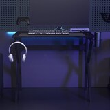 thumbnail of Bureau de jeu avec pieds en forme de K Noir 90x60x75 cm Modèle Atlas Office Pro Signature