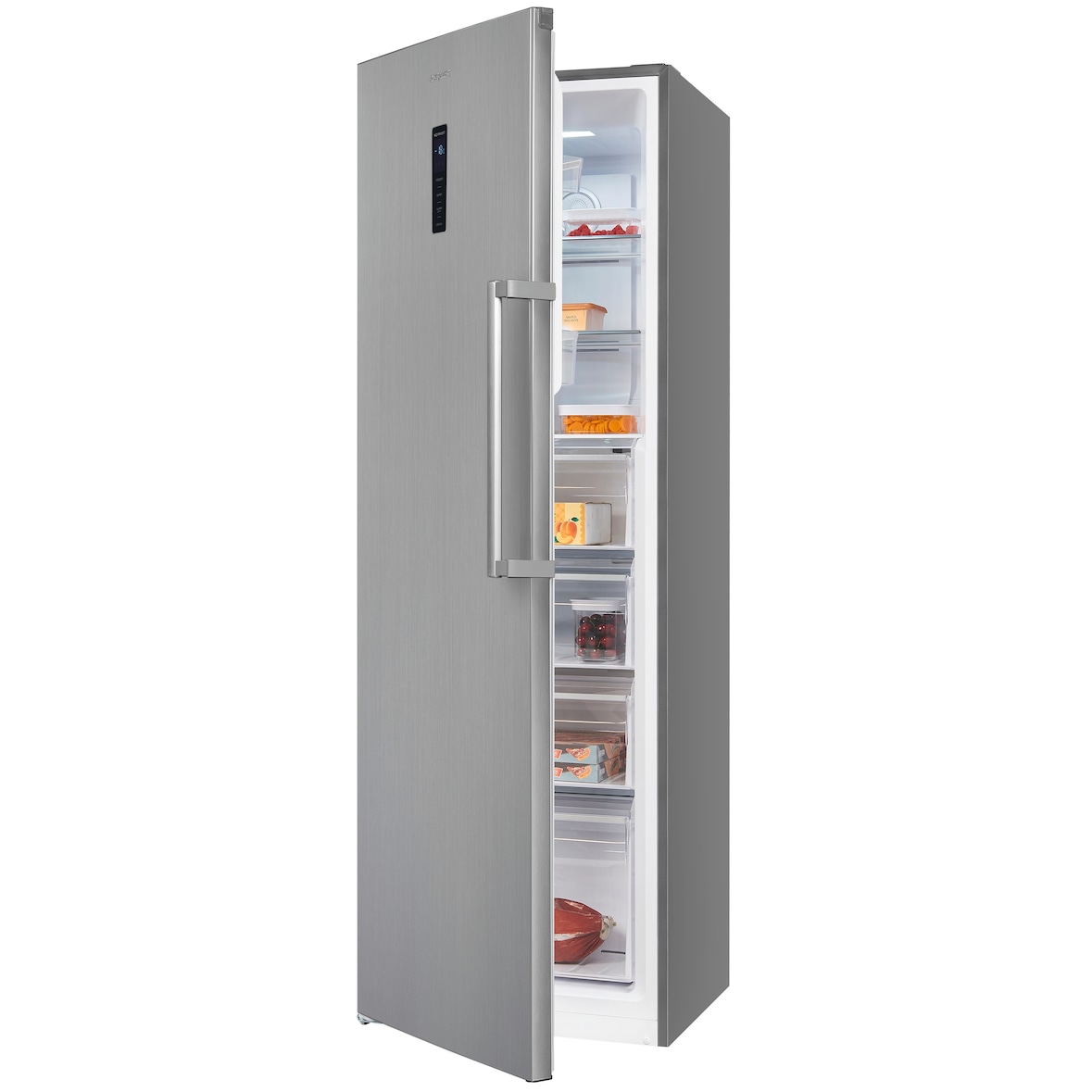 Exquisit Gefrierschrank GS295-NF-H-040D inoxlook | Gefrierschrank NoFrost 274 L Volumen | 4* Schnellgefrieren | Alarm | Gefrierschrank Gross