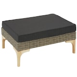 thumbnail of tectake Salottino in rattan con telaio in alluminio Bellaria - naturale - 404797