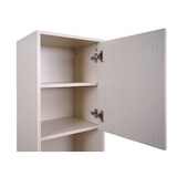 thumbnail of Hochschrank HWC-O42, Badschrank Badregal Badezimmer Schrankfächer Wäschekorb, MDF Melamin 174x39x30cm ~ Holzoptik beige