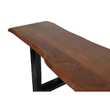 thumbnail of SAM® Sitzbank Baumkante 180 cm nussbaum massiv Akazie schwarz