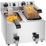 thumbnail of Roestvrijstalen dubbele friteuse 2 x 4 liter, 4000 W, 220 V - MONO