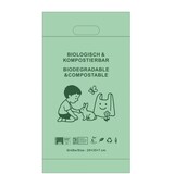 thumbnail of RyanPack Kompostierbare Bio Tragetaschen mit Griff aus Maisstärke 30x40+7+4 cm 35 µm grün – 1000 Stück
