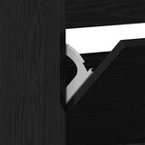 thumbnail of vidaXL Schuhschrank mit Regal Schwarz Eichen-Optik 80 x 21 x 163,5 cm