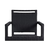 thumbnail of METRO PROFESSIONAL Silla apilable Barbados con reposabrazos y asa, poliratán, negro